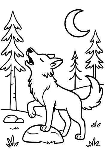 Gray Wolf Printable