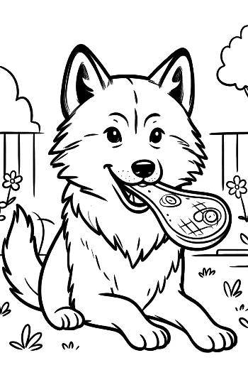 Gray Wolf to Color Printable