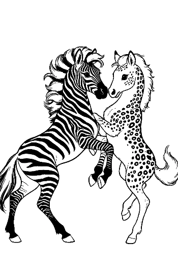 Seepra ja leopardivarsa syleilevät