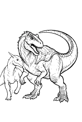 Majestic Stegosaurus with Baby Dino