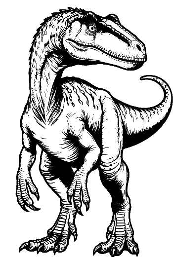 Wilde Velociraptor-Haltung