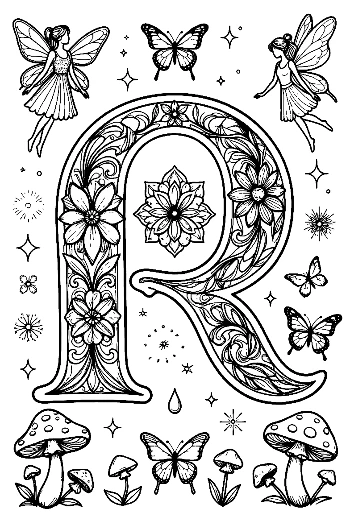 Free Letter A-Z Coloring Sheet Printable