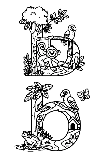 Free Letter A-Z Coloring Sheet Printable