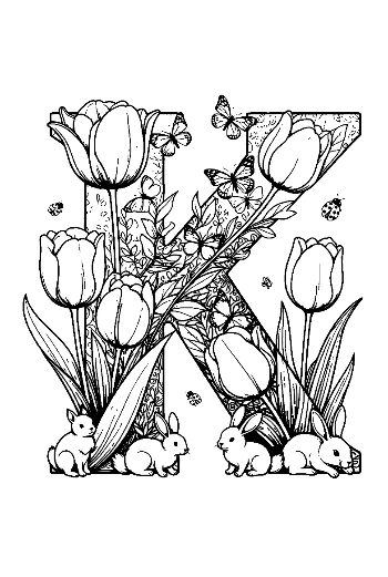 Letter A-Z Coloring Sheet Printable