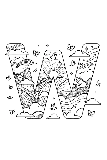 Letter A-Z for Kids Printable