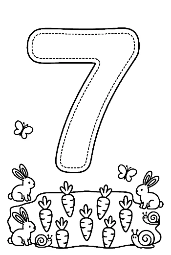 Number 1-10 for Kids Printable