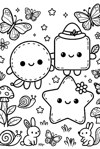 Free Circle Square Star Printable