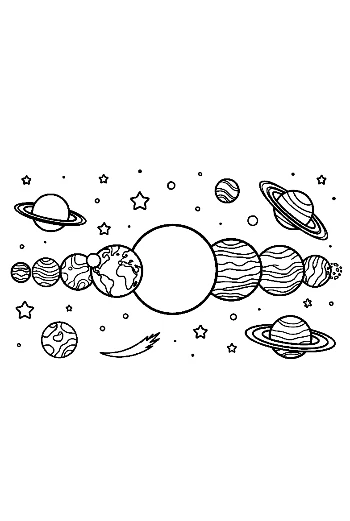 Cute Planets Printable