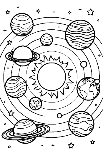 Cute Planets Printable