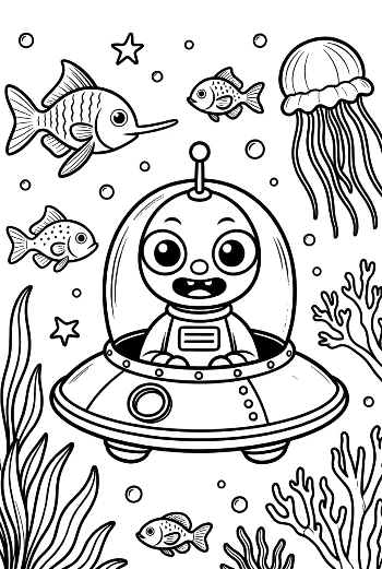Deep Sea Alien Discovery Mission Printable