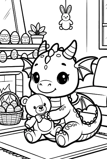 Download Baby Dragon for Kids Printable
