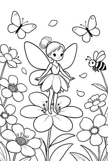 Cute Garden Fairy Printable