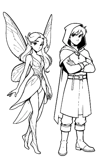 Garden Fairy and Cloaked Elf Companion