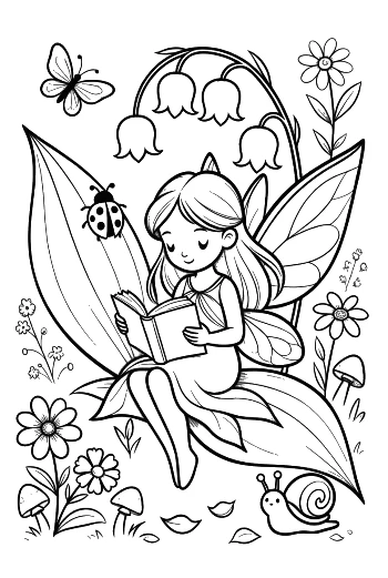 Garden Fairy for Kids Printable