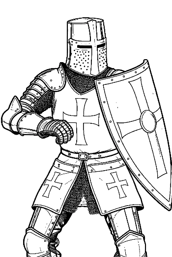 Medieval Knight in Full Armor