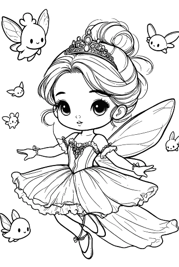 Cute Ballerina Princess Printable