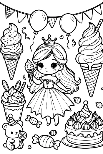 Cute Ice Princess Printable
