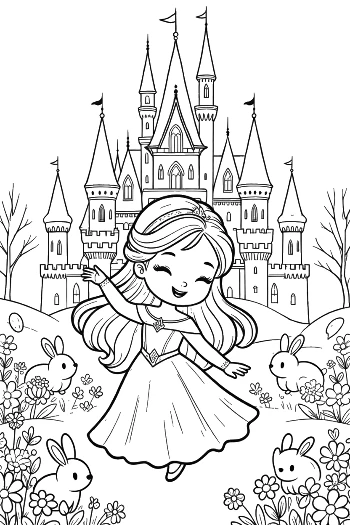 Cute Ice Princess Printable