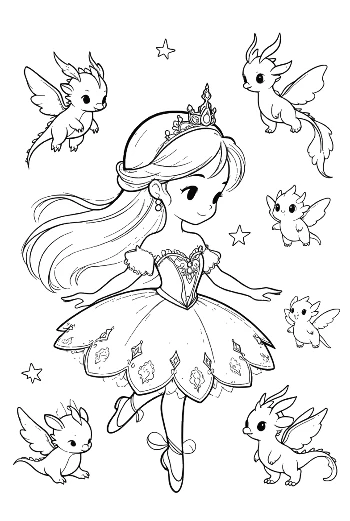 Download Ballerina Princess Printable