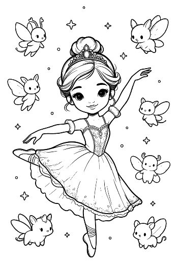 Easy Ballerina Princess Printable