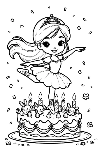 Easy Ballerina Princess Printable