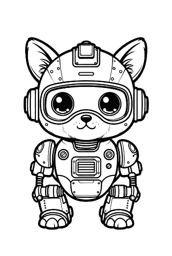Easy Retro Robot Printable