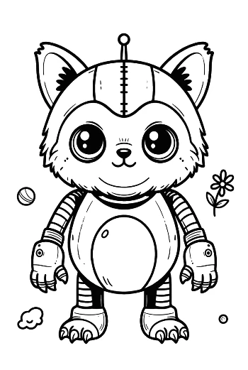 Retro Robot for Kids Printable