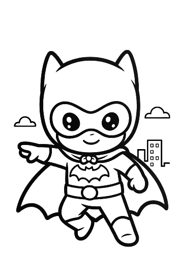 Caped Hero Printable