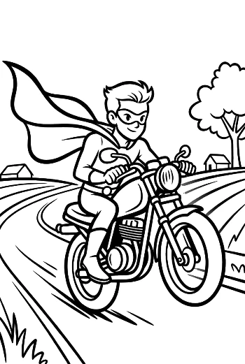 Download Caped Hero Printable