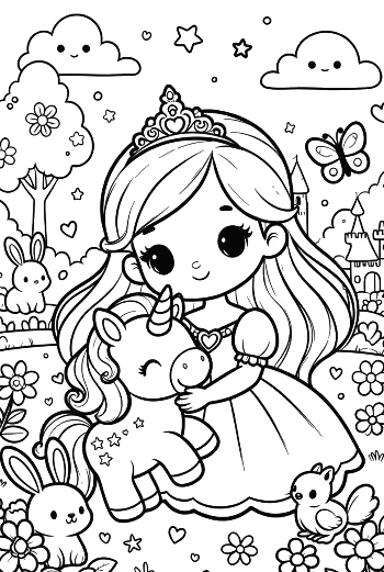 Cute Kawaii Unicorn Printable