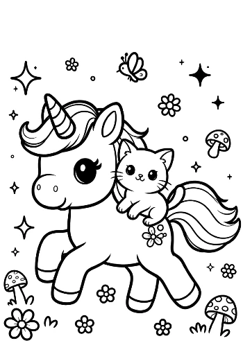Download Kawaii Unicorn Printable