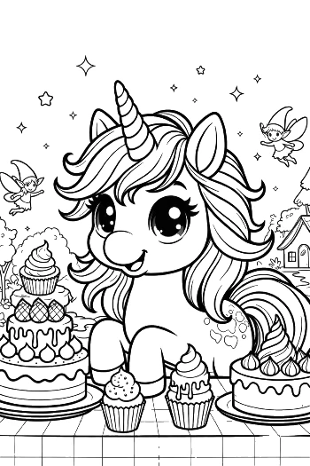 Free Rainbow Unicorn Printable