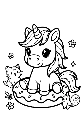 Kawaii Unicorn Printable
