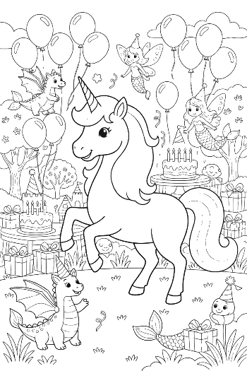 Rainbow Unicorn Printable