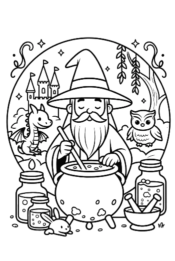 Free Magic Wizard Printable