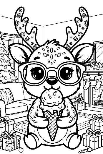 Easy Reindeer Printable