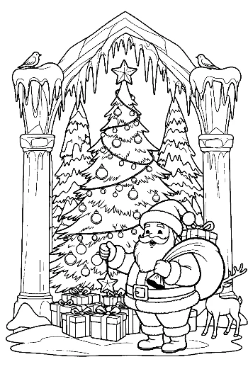 Easy Santa Claus for Kids Printable