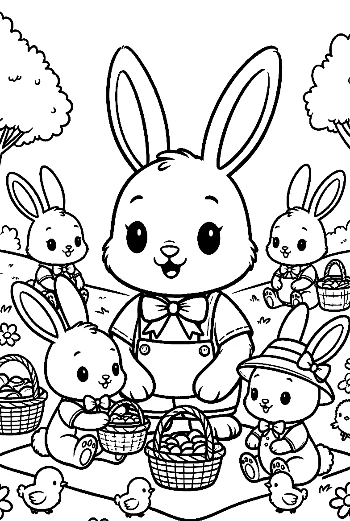 Easter Bunny for Kids Printable
