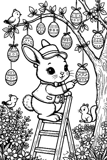 Free Easter Eggs Coloring Page Printable
