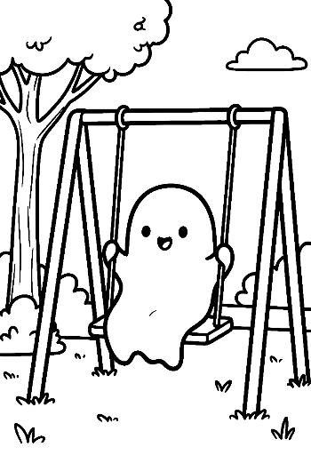 Ghost Coloring Page Printable