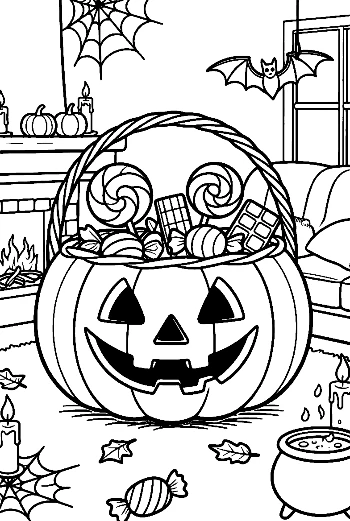 Jack-O'-Lantern Pail for Trick-or-Treating Fun Printable
