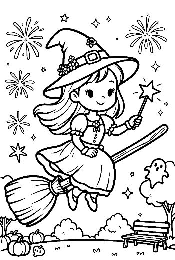 Free Witch for Kids Printable