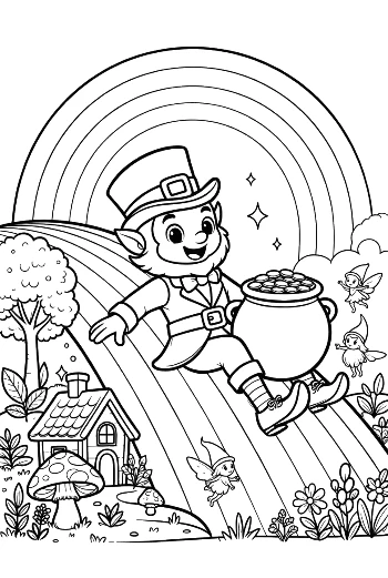 Download Leprechaun Coloring Sheet Printable