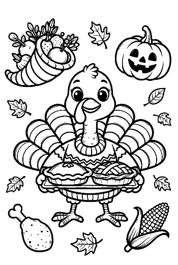 Cute Turkey Printable