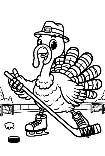 Easy Turkey Coloring Sheet Printable