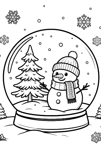 Cute Snowman Snowflakes Printable