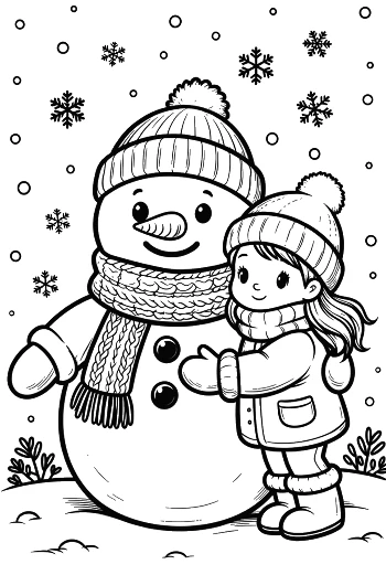 Snowman Snowflakes Printable
