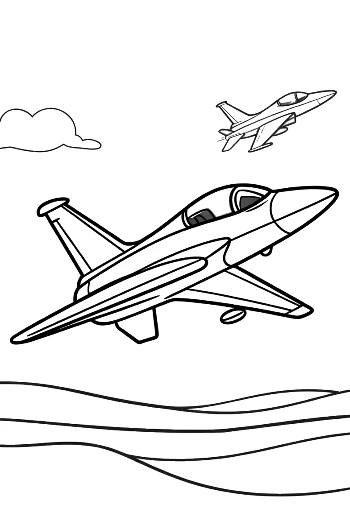 Download Fighter Jet for Kids Printable