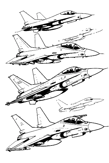 F-16 Fighter Jet Sequence in Flight