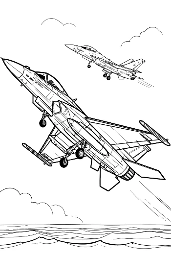 Fighter Jet for Kids Printable